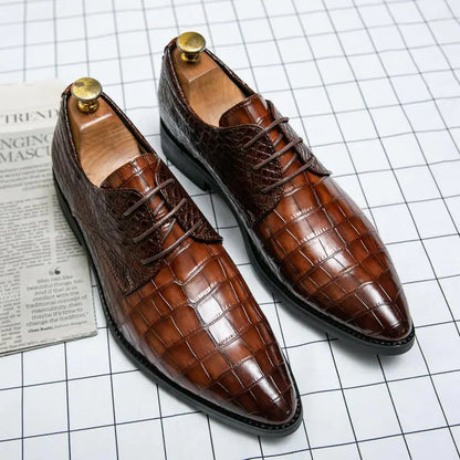 Men's Business Formal Pointed Toe Leather Shoes